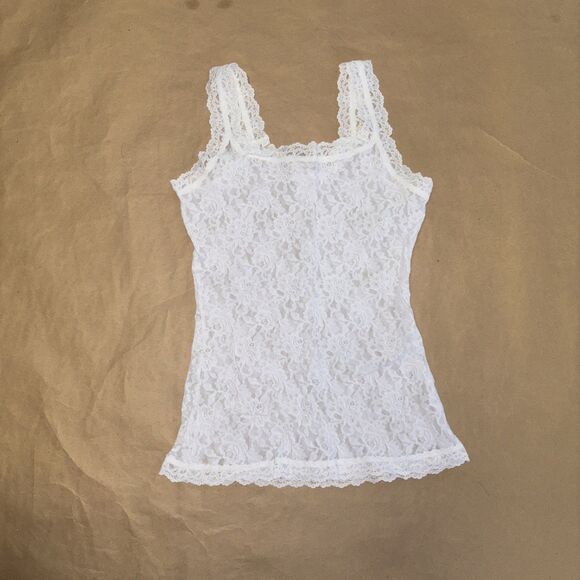 Hanky Panky Camisole White Lace Size Medium - Picture 8 of 9